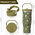 thumbnail image 4 of 30 Oz Tumbler Paisley Tumbler with Lid and Straw, Birthday Gift Cup for Friend Women Men Coffee Travel Mug Thanksgiving Day Halloween Christmas Gift Water Bottle, 4 of 7