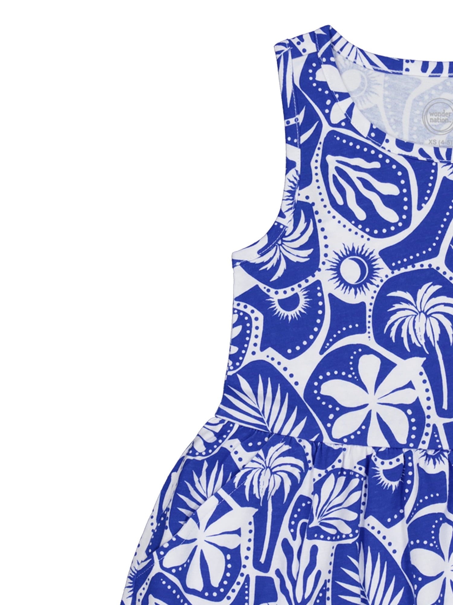 Wonder Nation Girls Tank Play Dress,Sizes Xs-XLP