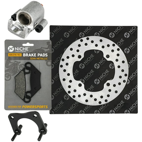 Niche Rear Right Brake Rotor Caliper Pad Kit for Polaris Sportsman 400 5248250 MK1007930