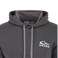thumbnail image 2 of Drake Waterfowl Men's Logo Hoodie ? Midweight Cotton-Poly Fleece Pullover with Jersey-Lined Hood, Charcoal Heather, Large, 2 of 4