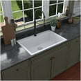 thumbnail image 5 of Karran   Top Mount 33 in. Large Single Bowl Quartz Kitchen Sink Concrete, 5 of 7