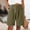 Green, variant on GZWYHT Running Shorts Shorts for Women Linen Shorts For Women Summer High Waisted Button Fly Shorts Baggy Business Casual Work Shorts Lounge Pants Women High Waisted Shorts White XXL