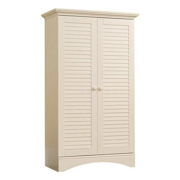 Bowery Hill Transitional Wood 2 Door Storage Cabinet in Salt Oak