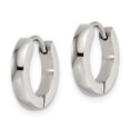 thumbnail image 3 of FJC Finejewelers Stainless Steel Polished 2.2mm Hinged Hoop Earrings 13 mm x 13 mm, 3 of 6