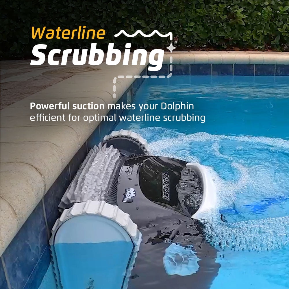 Dolphin (2026 Model) Explorer E30 Wi-Fi Robotic Pool Vacuum Cleaner Pools up to 50 FTin Length - Waterline Scrubber Brush