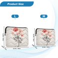 thumbnail image 4 of FORMRS 13-13.3 inch Laptop Sleeve Case Soft Carrying Quilted Computer Bag Cover, Pink Flower, 4 of 7