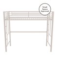 thumbnail image 5 of Your Zone Brittain Twin Metal Loft Bed, Off White, 5 of 18