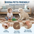 thumbnail image 6 of Easy Jute Rug 9x12 Living Room Rugs Machine Washable Indoor Outdoor Accent Rug with Non-Slip Backing, Modern Checkered Low Pile Floor Mats for Patio, Bedroom, Dining Room, Brown, 6 of 8