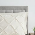 thumbnail image 5 of Bourina Comforter Set, 3-Piece, Queen, Pleated Wrinkle-Resistant Microfiber Bedding, Ivory, All-Season, 5 of 5