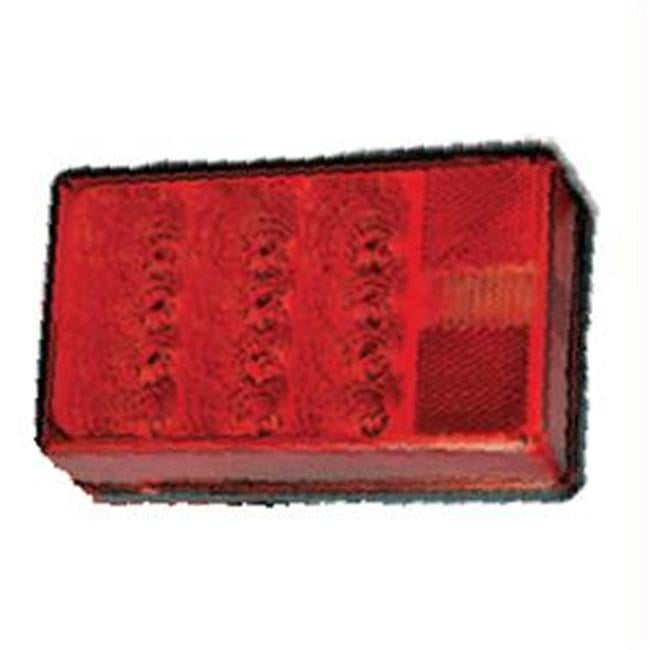 Wesbar 4 x 6 Waterproof LED 7-Function Right//Curbside w//3 Wire 90 deg Pigtail Trailer Light