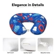 thumbnail image 4 of KLL Nautical Animals Pattern Memory Foam Cervical Neck Pillow Versatile U-Shaped Pillows for Home/Office/Camping/Travelling/Soft Washable Cover, 4 of 8