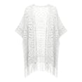 thumbnail image 5 of Casual Sheer Knit Beach Cover Up For With Fringed Design Lightweight Swimwear Sarong For Outdoor Holidays And Sun, 5 of 5