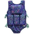 thumbnail image 4 of My Pool Pal Girl's Swimwear Flotation Life Vest Swimsuit - 79303 (Blue Seersucker, Small (30-40 lbs)), 4 of 7