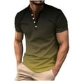 thumbnail image 1 of Birdeem Mens Printing Button Casual Short Sleeve Round-Neck Blouses Shirts, 1 of 1