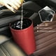 thumbnail image 2 of Sidaley Cubo de basura de cuero para coche, organizador de cubo de basura para puerta, accesorios plegables para automóvil de viaje, caja Interior para Automoción decorativa y accesorios Gris Sidaley VI001574-03, 2 of 6