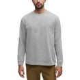 thumbnail image 4 of Men's Premium Crewneck Long Sleeve T-Shirts Classic Fit Mid-Weight Everyday Cotton Shirt, 4 of 6