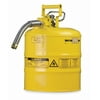 Justrite Type II Safety Can,Yellow,13-1/4 In. H 7220220
