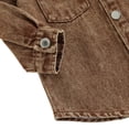 thumbnail image 6 of Toddler Baby Girls Boys Jean Jacket Coat, Button Down Coat for Kids, Kids Denim Jackets Coat 1-6Y, 6 of 7