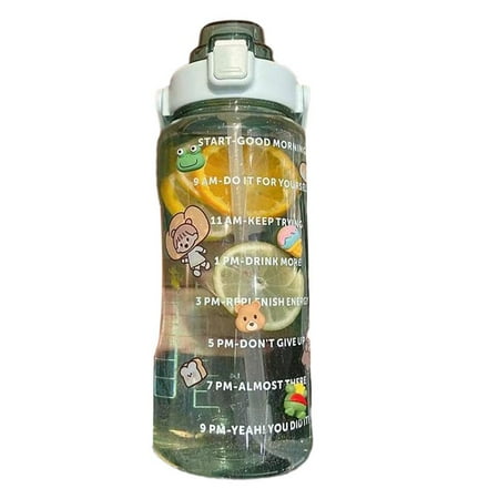 

IMSHIE Water Bottles for Women Water Bottle with Time Marker Leakproof Gym Fitness Sports Water Jug with Motivational Time Marker and Measurements astounding