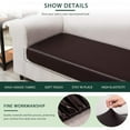 thumbnail image 2 of CHUN YI PU Waterproof Stretch Leather Cushion Slipcovers (Sofa, Chocolate), 2 of 6