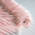thumbnail image 3 of Fluffy Faux Peacock Fur Area Rug，Soft Decorative Indoor Floor Mat, Rectangle Pink White, 2 x 3 Feet, 3 of 4