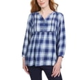 thumbnail image 5 of Wrangler Ladies' Plaid Blouse Brown, XL, 5 of 6