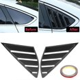 thumbnail image 4 of 1 Pair Glossy Black Side Window Louvers Sun Shade Cover for Mondeo 2013-2018, 4 of 5