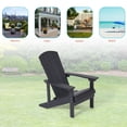 thumbnail image 5 of CHYVARY 1 Peak Adirondack Chair, Fire Pit Outdoor Patio Furniture, Black, 5 of 6