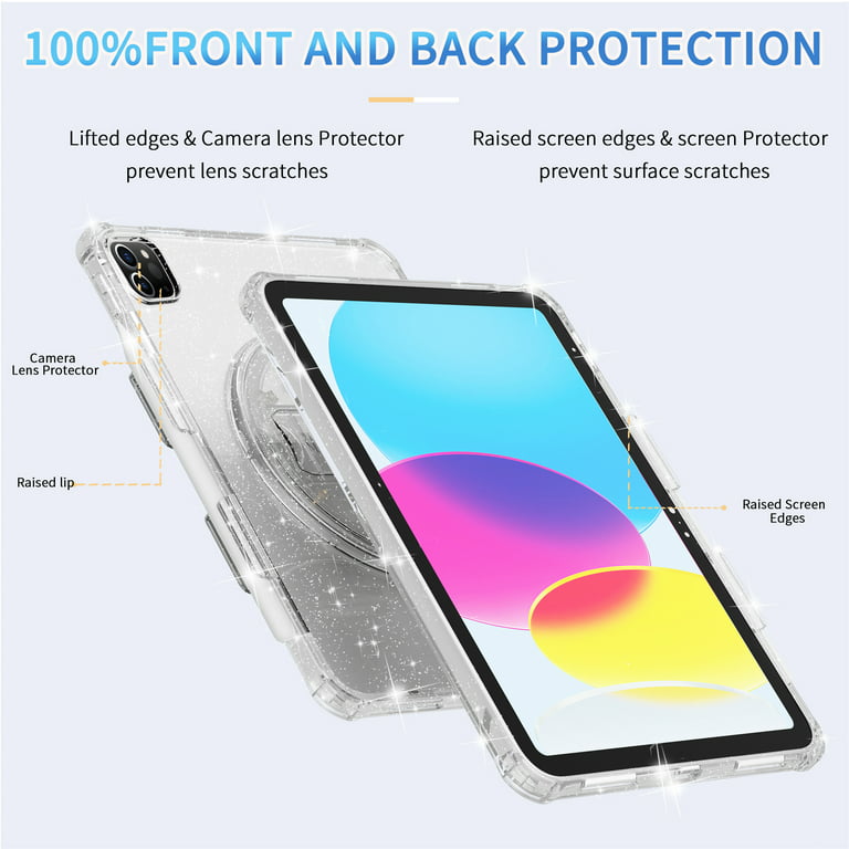 Timoom for iPad Air Case 5th/4th Gen 10.9 (2022/2020), iPad Pro 11 Case  with Clear Shockproof Back [Built-in Pen Holder, Auto Sleep/Wake, Camera