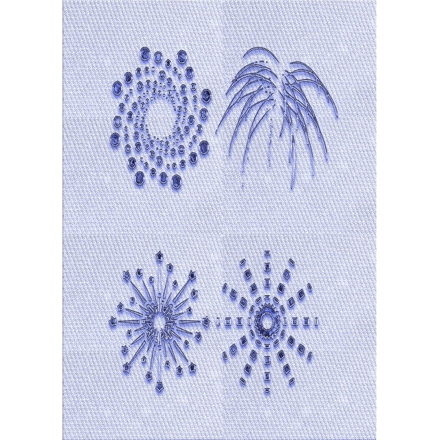 Ahgly Company Tapis d'Intérieur Lavables en Machine Rectangle Bleu Lavande Transitionnel, 2' x 3'