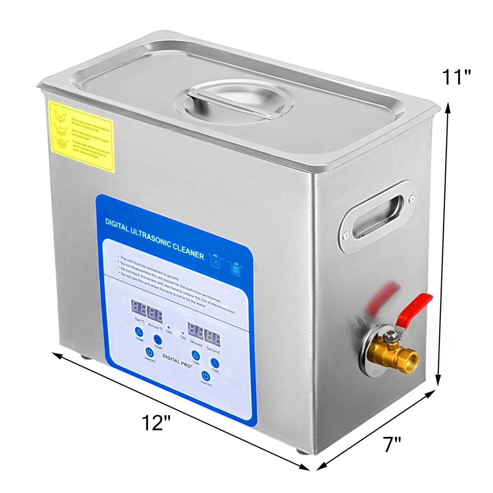 3.2L 6L 10L Ultrasonic Cleaner Mini Portable Washing Machine 316 Stainless Steel Dishwasher Ultrasound Bath Contact Lenses ,Strong Cleaning