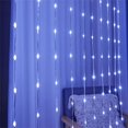 thumbnail image 3 of Cortina de luces LED tipo cascada para ventana, guirnalda de luces tipo lluvia de meteoritos, para bodas, Navidad, 3 x 2 m, 3 x 3 m, 3 of 5