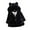 Black, variant on Esaierr Baby Kids Ears Hooded Sandwich Cotton Jacket Girls 9M- 8Y Elastic Waist Fleece Cotton Jacket with Pocket Imitation Fur Cotton Coats Thickened Outerwear Winter