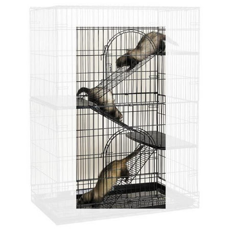 Small Animal Pet Steel Ramp Conversion 3 Piece Kit for Cages Cat Bird
