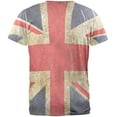 thumbnail image 2 of British Flag Union Jack Grunge Distressed Mens T Shirt Heather White 2XL, 2 of 2