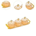 thumbnail image 6 of deevoka Dried Fruit Plate Wedding Nuts Plate Food Storage Container Divided Serving Dishes Nut and Candy Serving Tray for Wedding Nut 3 grid, 6 of 9