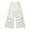 White-2752, variant on KIDSCOOL SPACE 6-Pocket Girls Wide-leg Denim Pants, 5-14T Ribbed Waist with D-ring Loops & String Cargo Jeans,White,5-6 Years