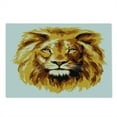 thumbnail image 2 of Safari Cutting Board, Illustration of the Lion Biggest Cat in Africa Animal in Tropics Art Print, Decorative Tempered Glass Cutting and Serving Board, Large Size, Orange and White, by Ambesonne, 2 of 5