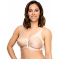thumbnail image 2 of Women's Exquisite Form 5100548 Floral Cami Strap Wireless Bra (Rose Beige 46DD), 2 of 9