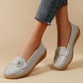 thumbnail image 3 of Mepaouo Womens Slip on Loafers Arch Support Low Wedge Walking Shoes Casual Nurse Work Dressy Flats, 3 of 9