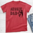 thumbnail image 2 of Aussie Dad T-Shirt, Unisex Men's Shirt, Australian Shepherd, Aussie Owner, Funny Dog Dad Gift, Heather Red, Small, 2 of 6