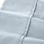 Modern Threads 4-Piece Solid Microfiber Adult Sheet Set, Blue Mist, Queen