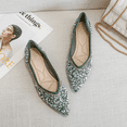 thumbnail image 6 of Women's Rhinestone Embellished Satin Flats, Pointed Toe Slip-On Ballet Shoes, Comfortable Dress Shoes for Women, Sizes 5-11, 6 of 18