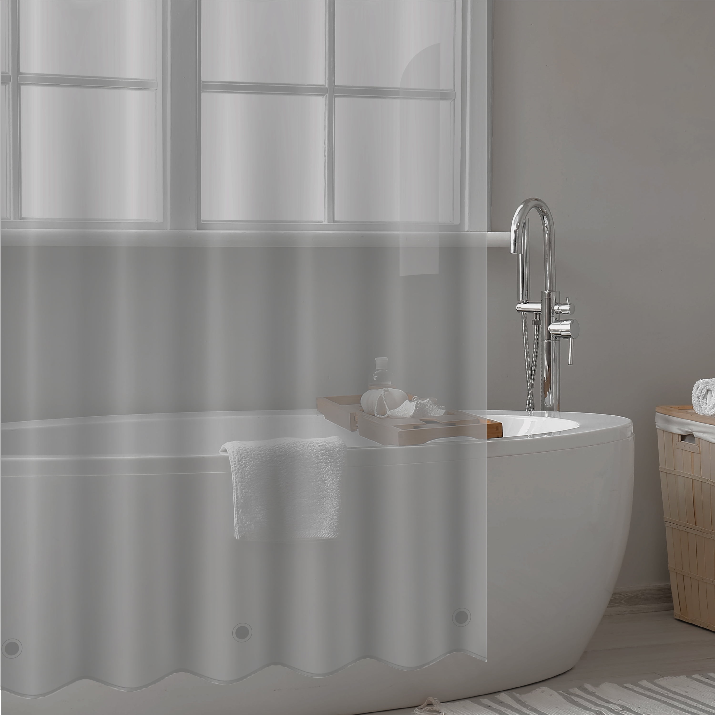 Bath Bliss 2 Pack PEVA Shower Curtain Liner Super Clear