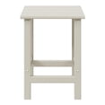 thumbnail image 2 of WestinTrends Outdoor Side Table, All Weather Poly Lumber Adirondack Small Patio Table Square End Table for Pool Balcony Deck Porch Lawn Backyard, Sand, 2 of 4