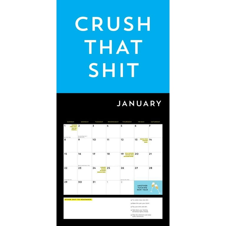 Calendars & Gifts to Swear by: A F*cking 2023 Wall Calendar (Other) -  Walmart.com