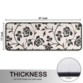 thumbnail image 5 of Kitchen Rugs Sets Of 2,Pioneer Flower Floral Print Pattern Anti Fatigue Kitchen Mat Rugs Non Slip Washable,Decorative Kitchen Floor Mats for Kitchen,Sink,Laundry,17"x47"+17"x47", 5 of 5