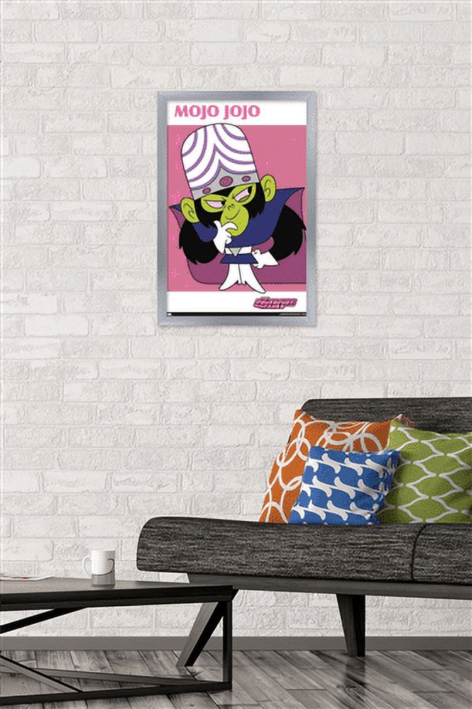 The Powerpuff Girls - Mojo Wall Poster, 14.725" x 22.375", Framed