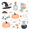 Halloween Pumpkin, variant on Yayeee Foldable Storage Basket for Shelves with Handles Waterproof Cloth Bins, Fall Pumpkin Pattern