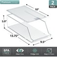 thumbnail image 2 of Sorbus Clear Refrigerator Bins, Water Bottle Organizer, 2 Count, 2 of 6